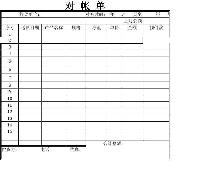 对账单，怎么写才更清楚？